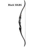 3 Color 30-50 lbs Metal Riser Recurve Bow 56 inch Hunting Bow Brace Height Traditional Long Bow Hunting
