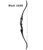 3 Color 30-50 lbs Metal Riser Recurve Bow 56 inch Hunting Bow Brace Height Traditional Long Bow Hunting