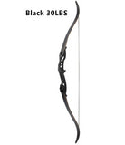 3 Color 30-50 lbs Metal Riser Recurve Bow 56 inch Hunting Bow Brace Height Traditional Long Bow Hunting
